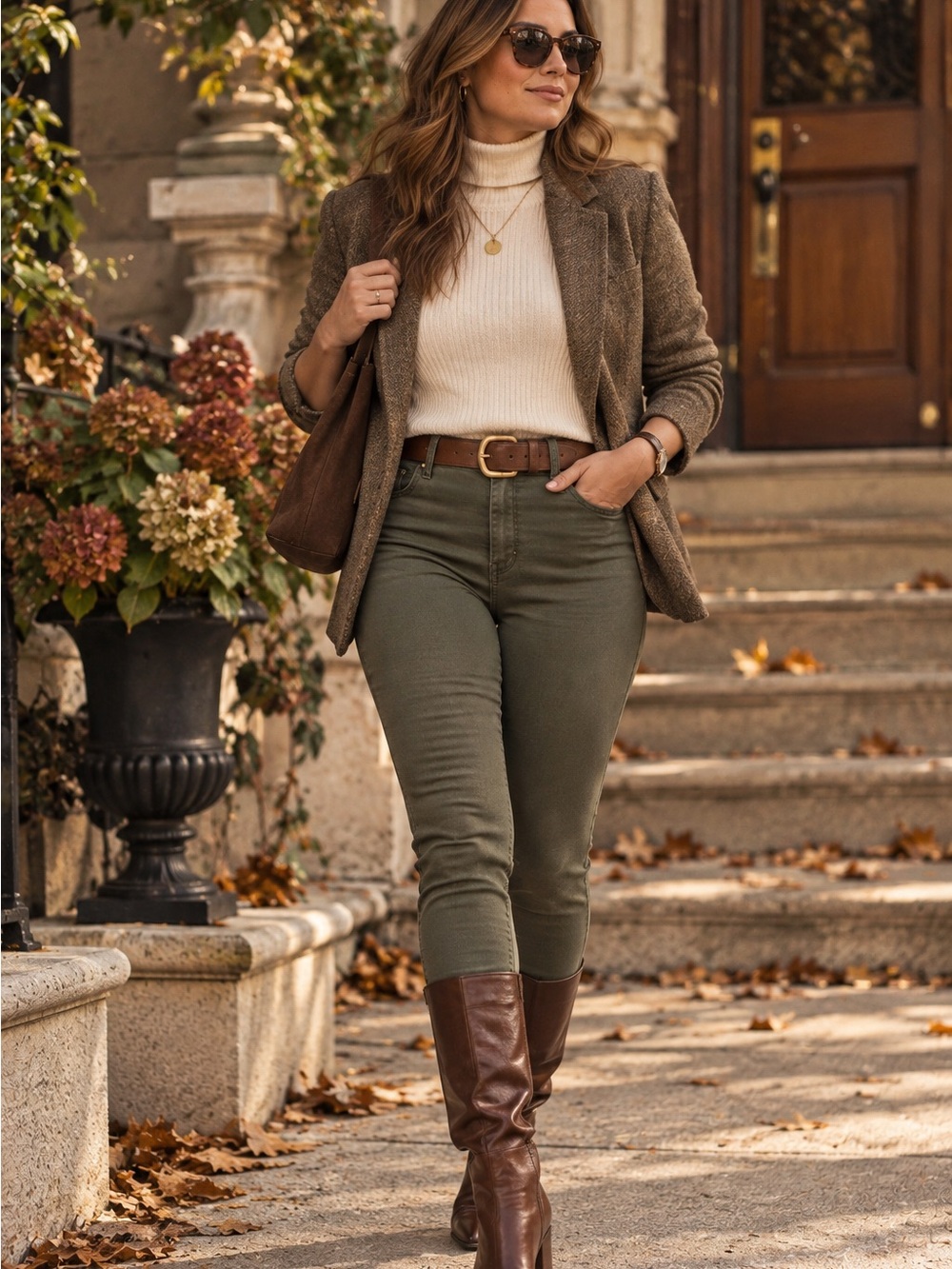 FRAME Le High Skinny Jeans 30 Deep Moss Olive Green High Rise Stretch USA